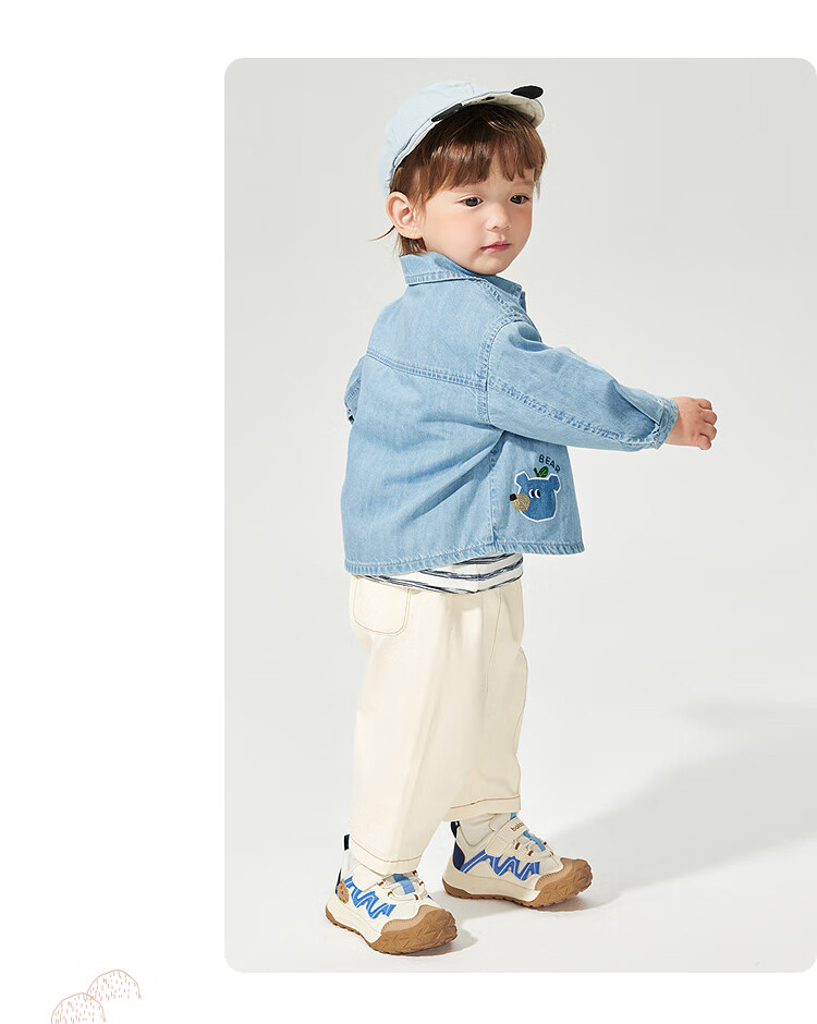 Balabala Baby Shirt Toddler Boys Spring Fashion Cute Top Mall Same Style 9