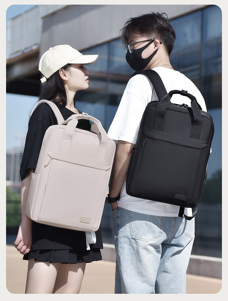 BRINCH Laptop Backpack 14/16 Inch Large Capacity Unisex Travel Business Commuter Shoulder Bag 4