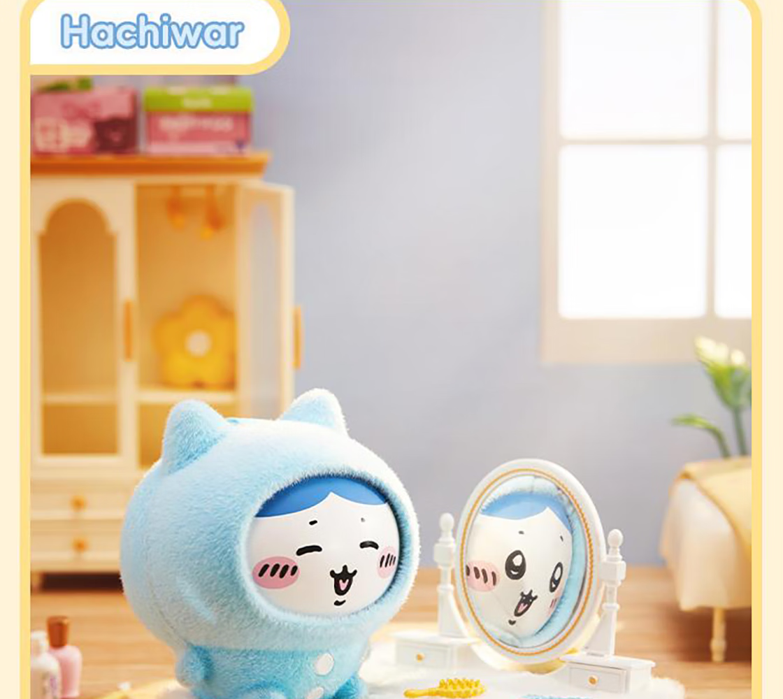 MINISO Chiikawa Sleepwear, Face-Changing Blind Box Pendant, Figurine Accessories, Birthday Gift for Women, End Box 18
