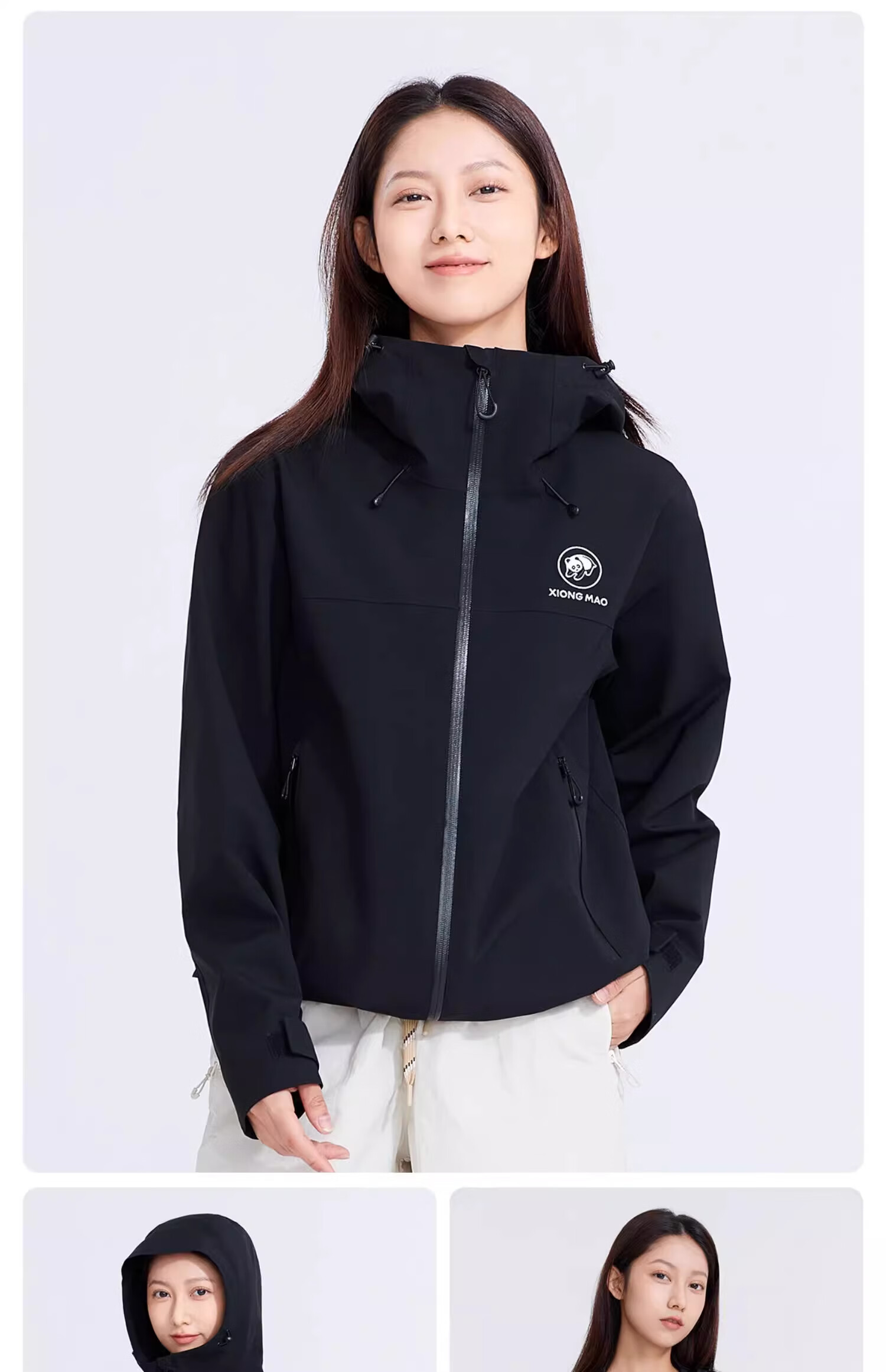CAMEL Panda Collaboration Outdoor Waterproof Windproof Mountaineering Jacket Unisex A35BA18158 L 16