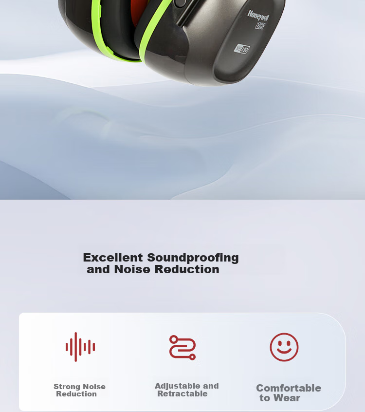 Honeywell Soundproof Earplugs, Industrial Noise Reduction, Factory Construction Renovation Sleep Study Anti-Noise 35db Gray-Green VS130-R1035109GN 2