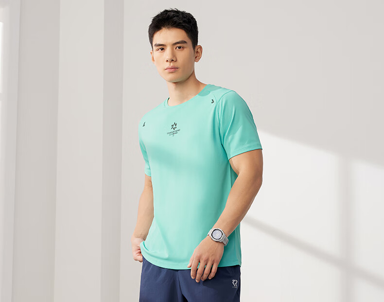 361° Men's Short-Sleeve T-Shirt, Summer Quick-Dry Sportswear, Casual Running Fitness Loose Top, Half Sleeve, 652524130-1 17