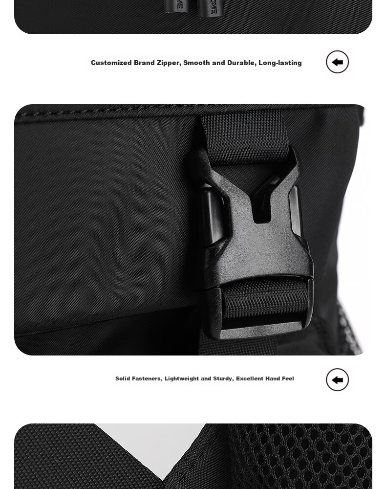 361° Backpack for Men And Women, Large Capacity Business Travel Backpack, Lightweight Water-Resistant School Bag for Middle And High School Students, Black 22