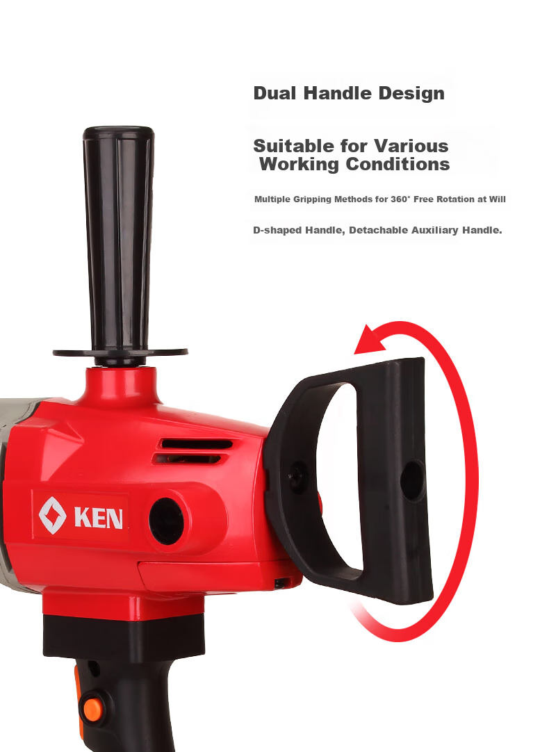KEN Electric Drill 6816N, Air Drill 1200W, 16mm Chuck, Mixing Drill, Putty, Paint, Cement, Industrial-Grade Mortar Machine 5