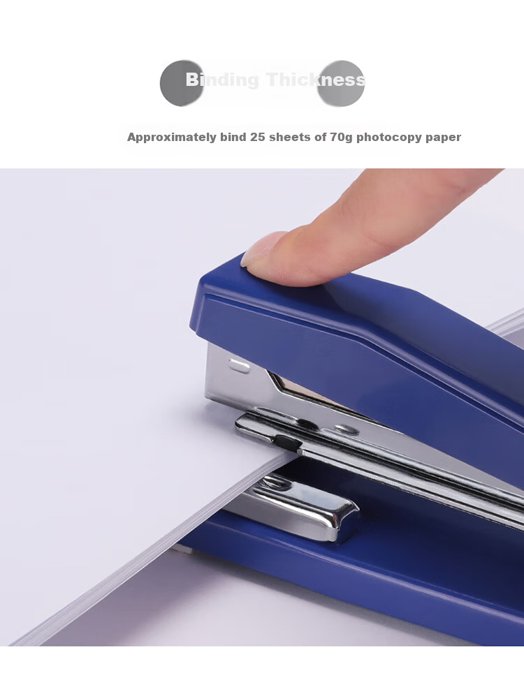 SUNWOOD Efficiency King Series 25-Page Rotatable Stapler Compatible with 24/6 Staples Blue P414 3