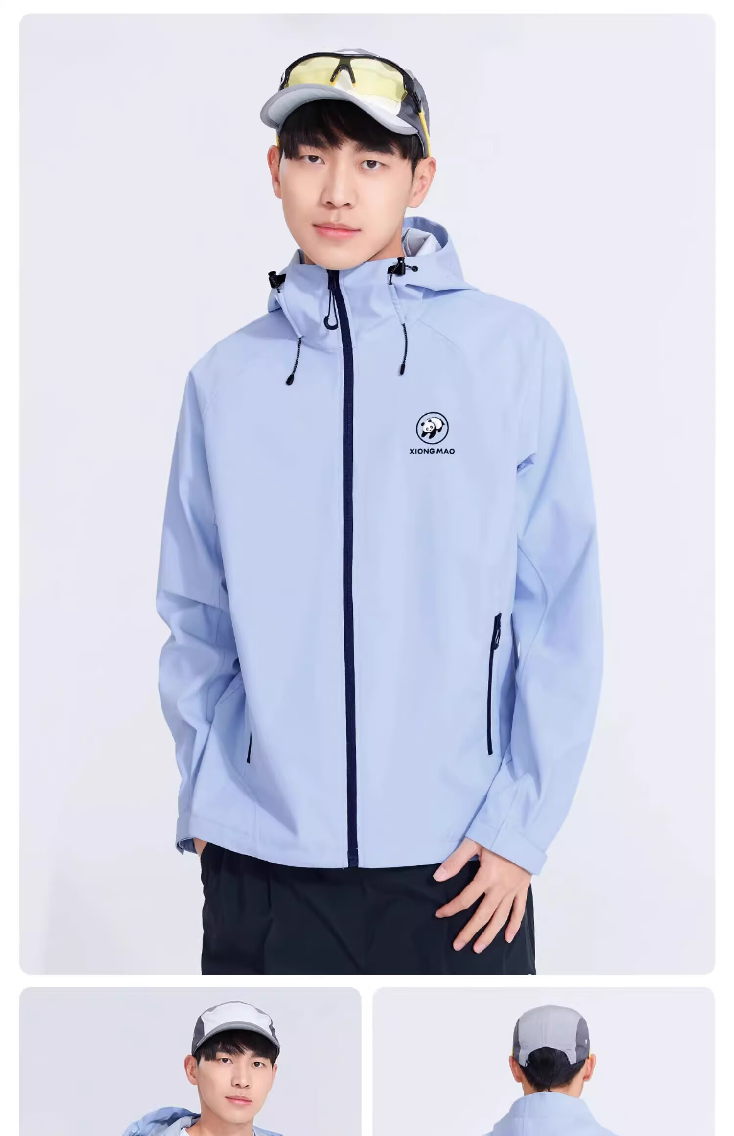 CAMEL Panda Series Outdoor Softshell Jacket Unisex Fashion Versatile Three-Proof Travel Mountaineering Coat 1114 XS 27