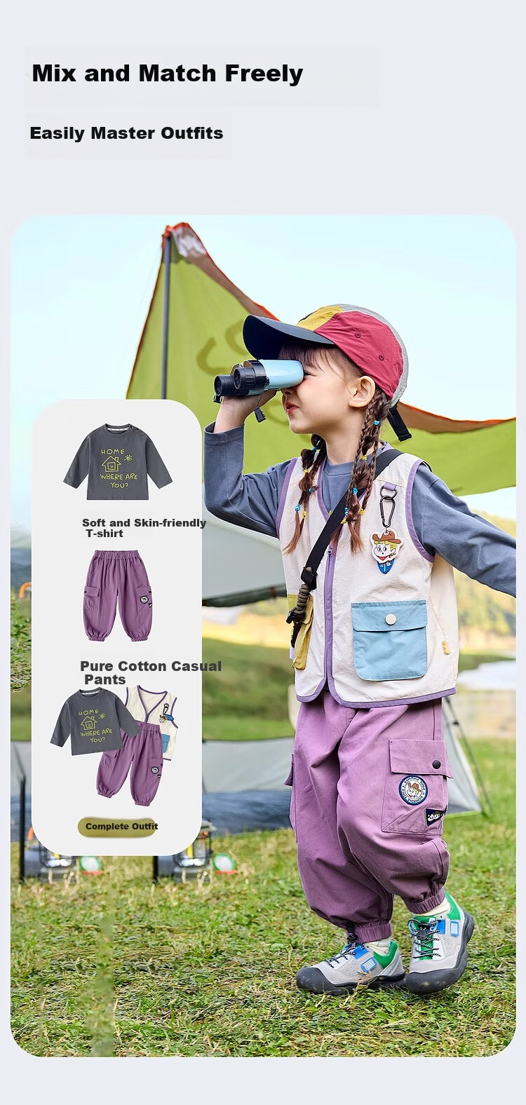 Dudujia Baby Vest Spring Style Trendy Boys' Waistcoat, Spring Fashion Children's Sleeveless Jacket, Stylish Girls' Clothing, Beige, Size 120 4