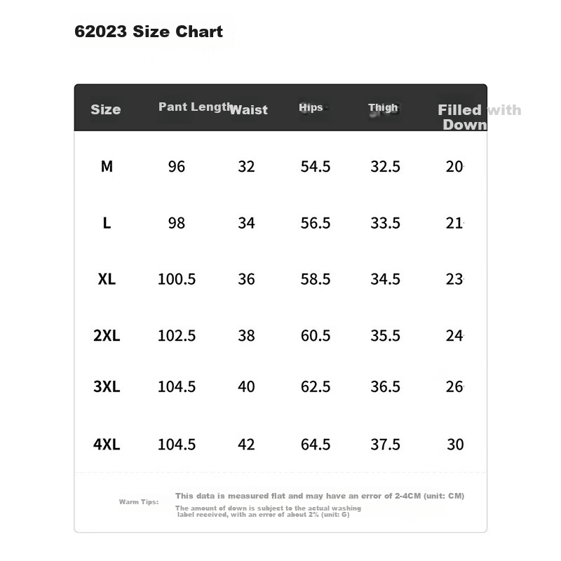 Xiongmaoxiangban down Pants for Men And Women, Autumn And Winter Style, Fleece-Lined Thickened Trousers, Warm Cotton Pants, Suitable for -30°C in Northeast China, Outdoor Wear, Duck Dow 9