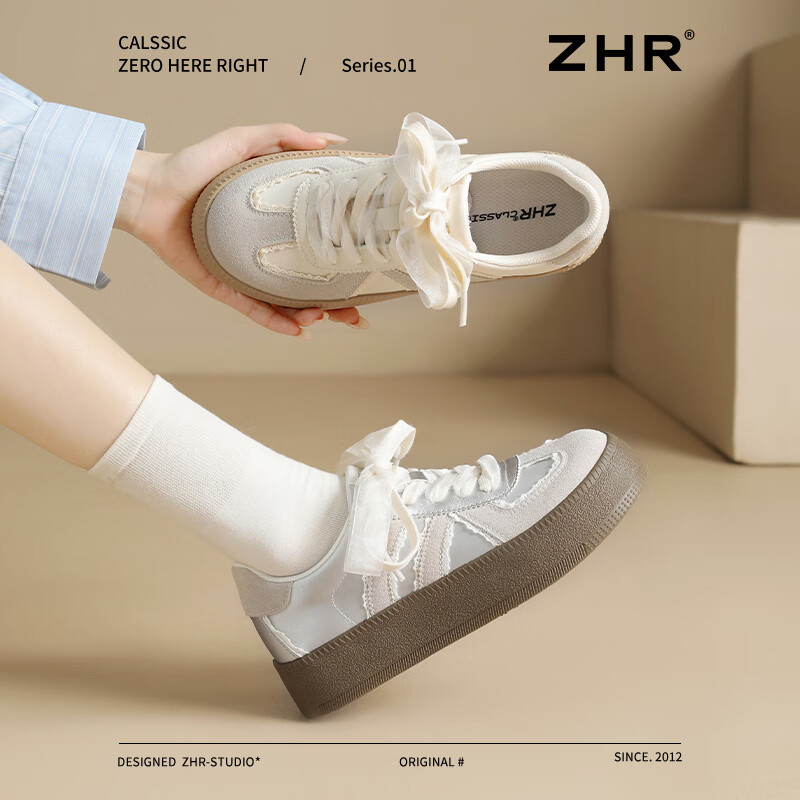 Женские кроссовки ZHR Dexun, серебристые, размер 40