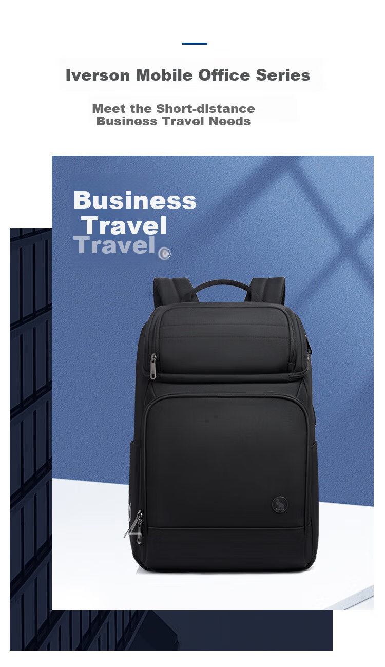 OWAS Mobile Office Backpack, Large Capacity 16-Inch Laptop Bag for Men, Durable Business Commute Backpack, Lightweight And Ergonomic 3