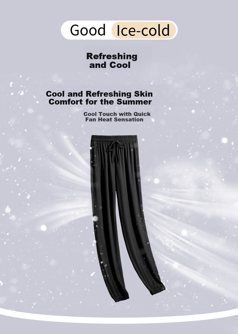 MJ STYLE Ice-Cool Tapered Pants for Women, Summer 2026 Thin Style, Petite Slimming Effect, Silky Draping Breathable Sports Casual Pants for Wome 4