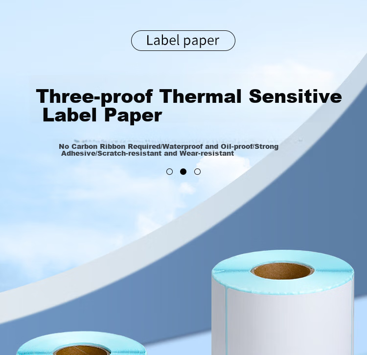 Surada 70x50mmx1000 Triple-Protection Thermal Label Paper, Thermal Paper for Milk Tea Labels, Outer Box Labels, Printing Paper, Thermal Printing Paper, Label Paper, Sticker Paper BQ-0185 1