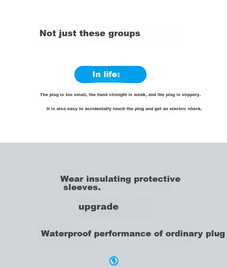 Juedian Plug Insulation Sleeve, New National Standard Plug Adapter, Waterproof And Shock-Proof, Prevents Accidental Electric Shock for Elderly And Children, Insulated Plug Stopper to Prevent Plugs from Falling Off And Sparking 9