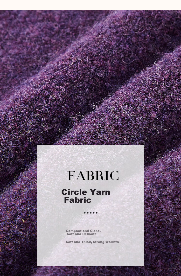 DME "Paper Doll Circle Yarn Sweater" 2025 Winter Hooded Long Sleeve Simple and Comfortable Knit Sweater Women's Top 6