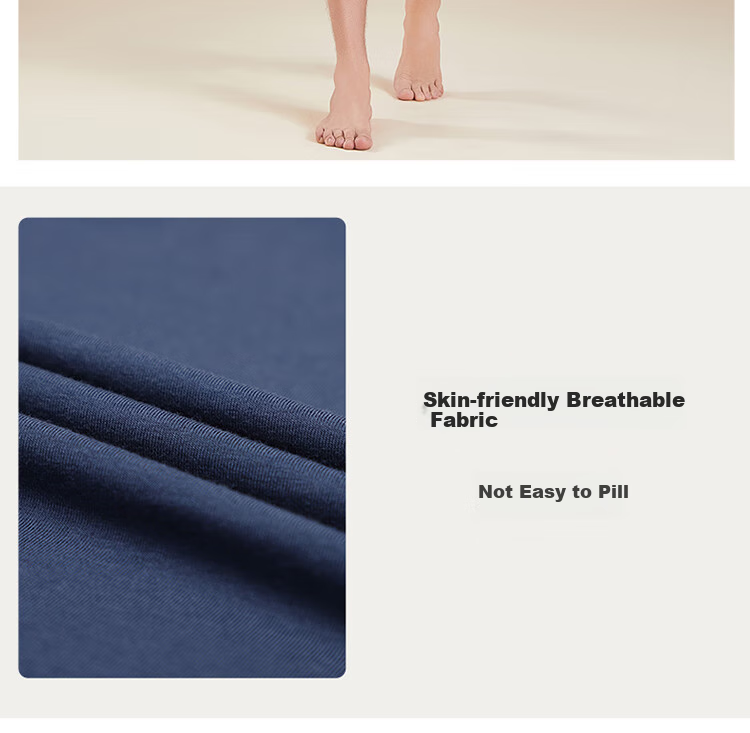 Hosa Men's Tank Top Short-Sleeve T-Shirt, Athletic Elastic Slim-Fit Cotton Modal Casual Undershirt, Navy Blue, Size L 14