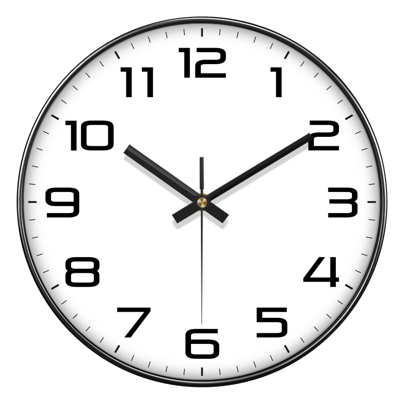 JD Jingzao Zhishi Series Large Scale Wall Clock Electronic Living Room 35cm Starry Black