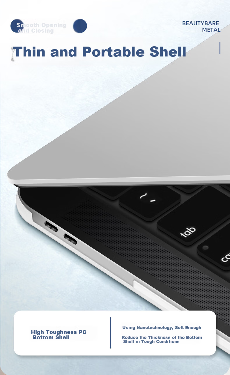 Aigo Compatible with 2021 Pro14 Apple Laptop Protective Case, Macbook Air Protective Cover, Ultra-Thin Silicone Soft Shell [A2442] 6