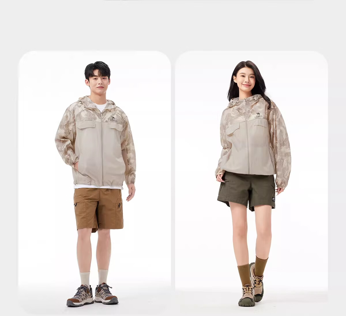 CAMEL Mukguang Outdoor Sun Protection Jacket 2025 Spring Summer Unisex UPF50 Cooling Breathable Sun Protection Coat R009 2XL 14