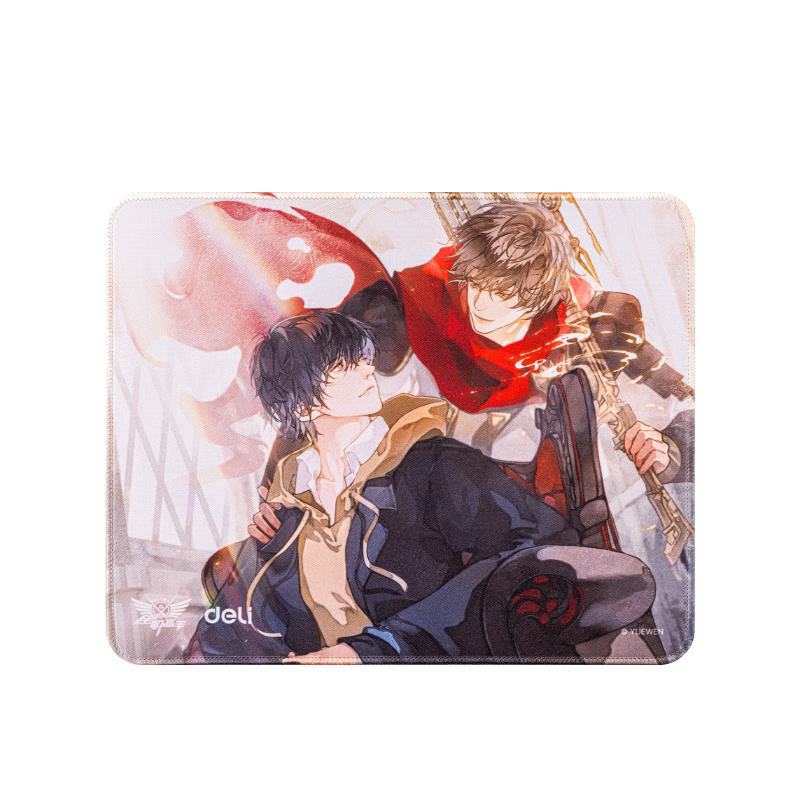 Deli Full-Time Expert Co-Branded Mouse Pad, Officially Licensed IP Collaboration Merchandise, Office Study Cartoon Anime Mouse Pad, Mirror Me Double-Sided Design QZ451