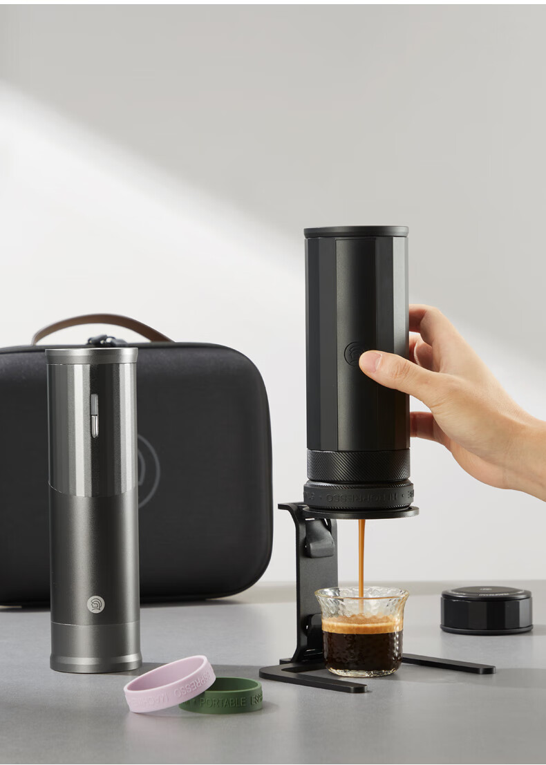 Hero Yicui Professional Edition Portable Espresso Coffee Machine Grinder Set for Outdoor Travel 13