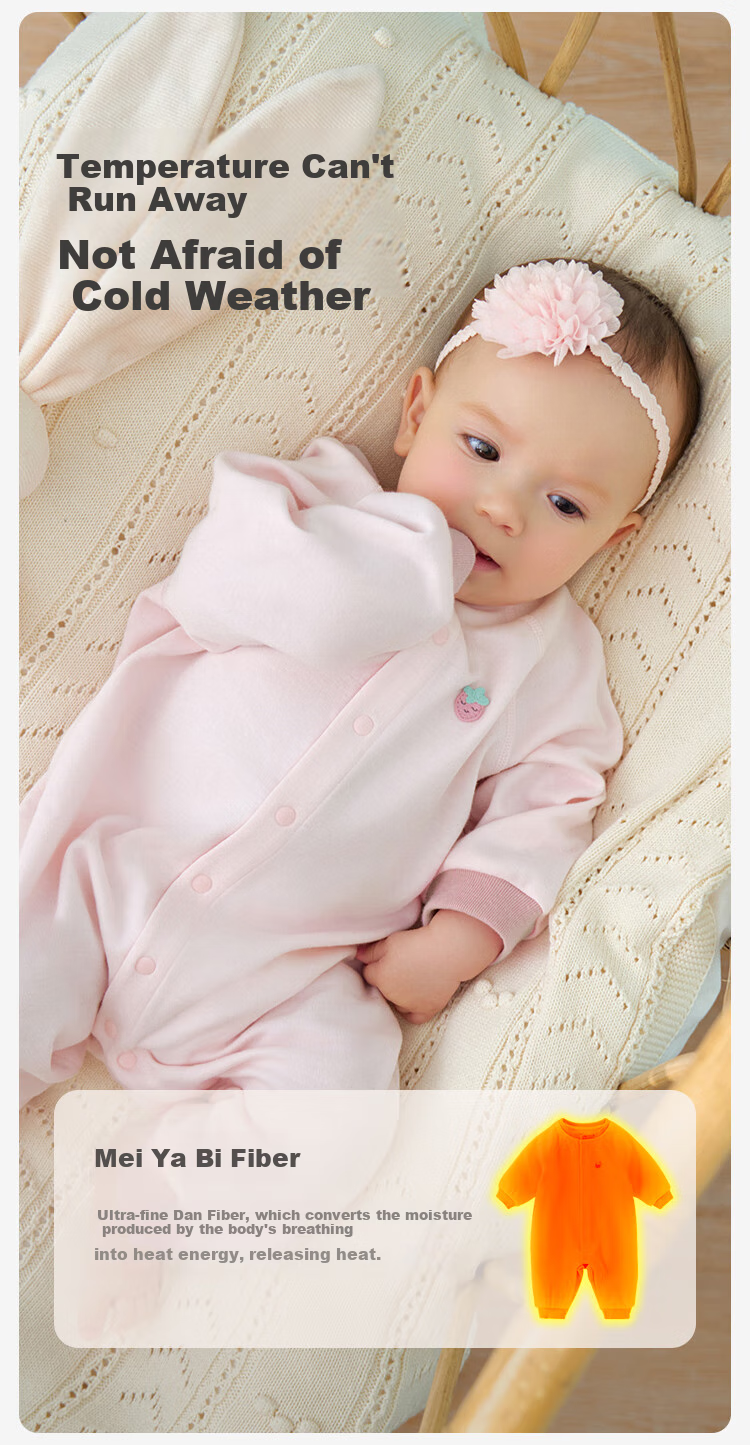 DAVE & BELLA Newborn Baby Clothes Romper Spring And Autumn Outfit for Baby Boys And Girls Long-Sleeve Bodysuit Onesie 2