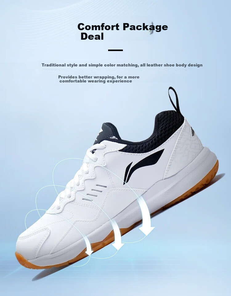 Li-Ning Men's And Women's Couple Style All-Round King 21v1 Durable Badminton Breathable Versatile Competition Training Shoes Ball Shoes for Men And Wome 1
