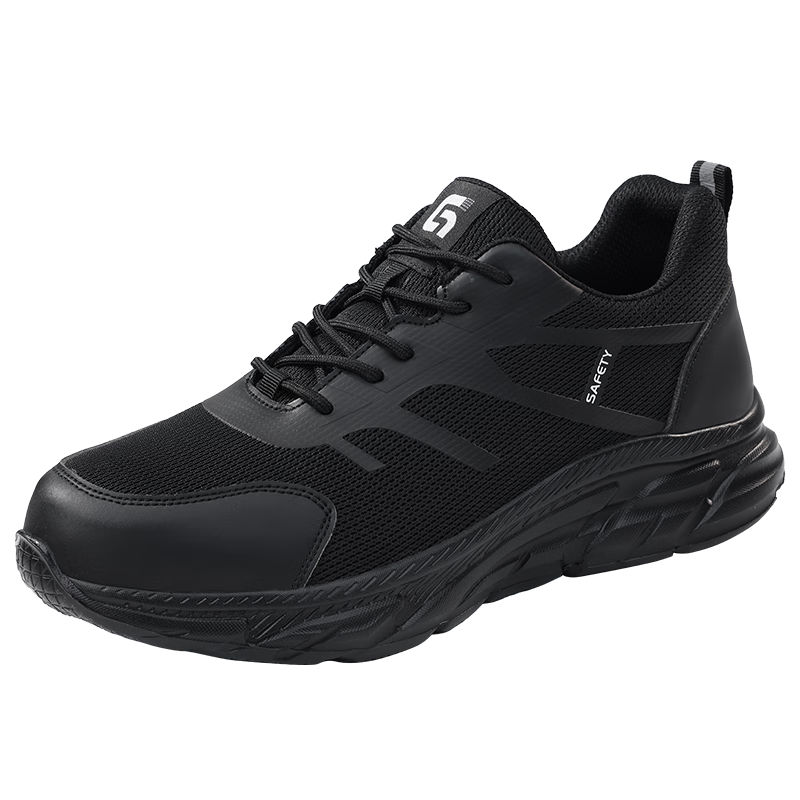 JUNBU Safety Shoes for Men, Summer Breathable Insulated 10kV Anti-Smashing Anti-Puncture Ultra-Light Work Shoes F126TKV Size 41