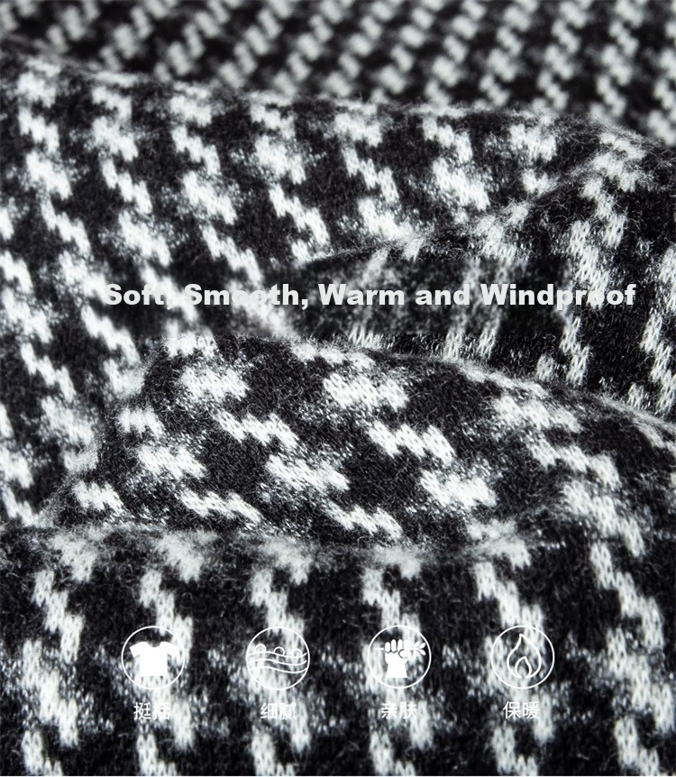 DANCING WOLVES [85% White Duck Down] Versatile Houndstooth Lapel Warm Men's down Jacket 003 Medium Gray S(165) 3