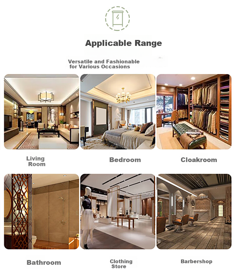 Anerya Full-Length Mirror, Bathroom Mirror, Wall-Mounted Mirror, Bedroom And Living Room Dressing Mirror, Home Use, 30*30 Right-Angle, Four Pieces 14