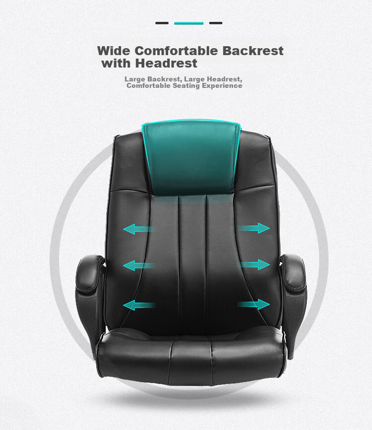 Botai Computer Chair, Executive Chair, Office Chair, Swivel Chair, Staff Chair, Home Chair, Black Leather Chair 9230 4