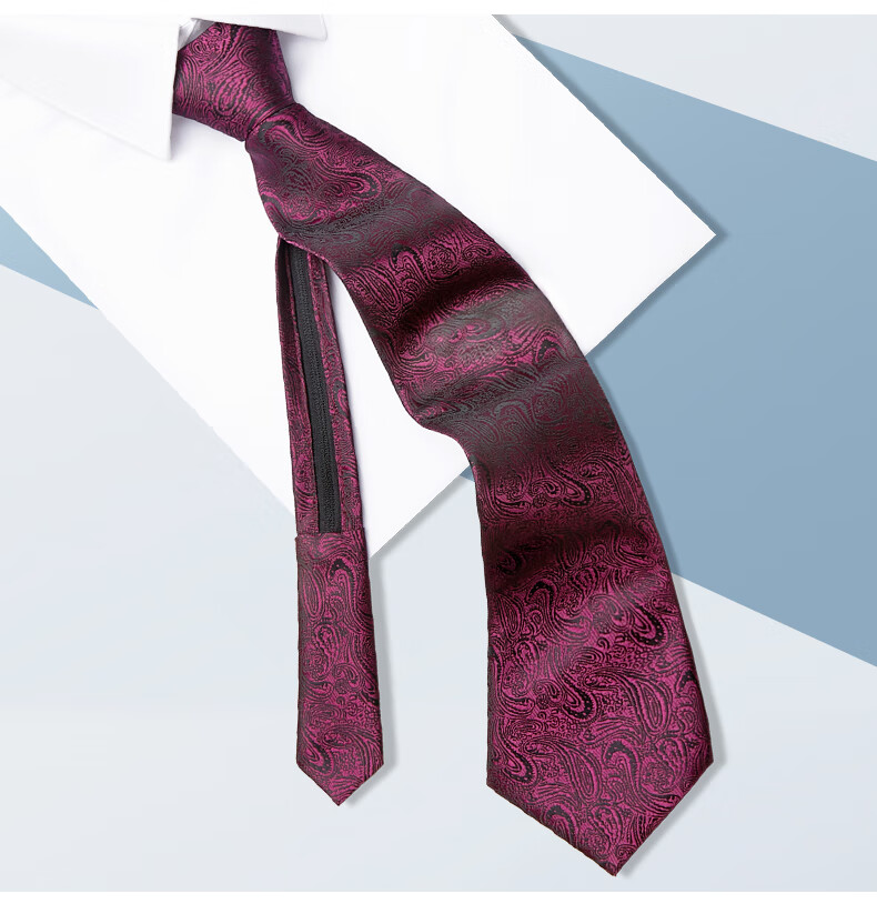 Luomeng Men's Necktie, 8cm, Easy to Tie, Classic Versatile, Wedding Professional Fashion, Gift Box Set for Boyfriend 6