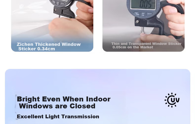 Zichen Window Static Cling Frosted Film, Light-Transmitting But Opaque Window Sticker, Glass Decal, Bathroom Privacy Film 18