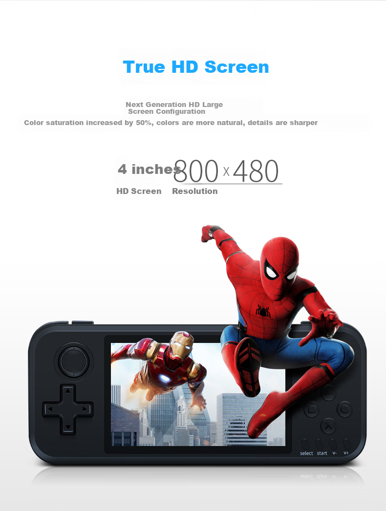 Xiaobawang Q400 Game Console, PSP Handheld, Switch Dual Joysticks, HD Screen, GBA Classic Arcade Games, Supports Multiplayer Battles, Portable Handheld Console 6