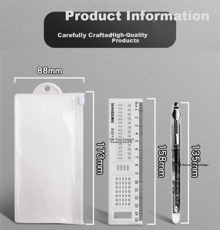 DiLe 2b Pencil Exam-Specific Stationery Set, Golden List Success, Middle School And College Entrance Exam, Public Exam, Postgraduate Entrance Exam Kit, Back-To Gift Box, Study Gift, School Exam Set, 2342 Red Upgraded Versio 18
