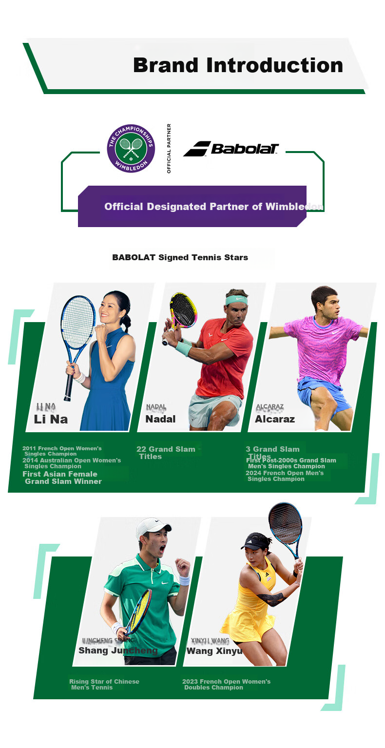 Babolat BOOST25 Full Carbon Advanced Tennis Racket, Suitable for Beginners And Intermediate Players, Wimbledon Model [Pre-Strung] 1