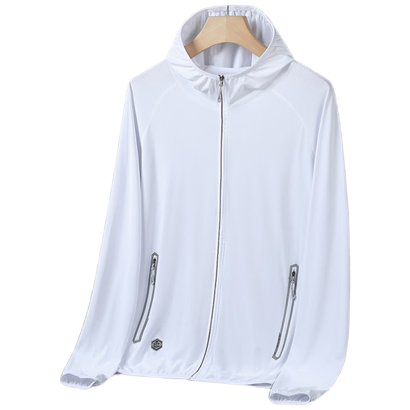 TUCANO Sun Protection Jacket for Men, Outdoor Sports Lightweight Sun-Blocking Skin Coat, Hooded Outerwear, Men's Clothing, Gray XL