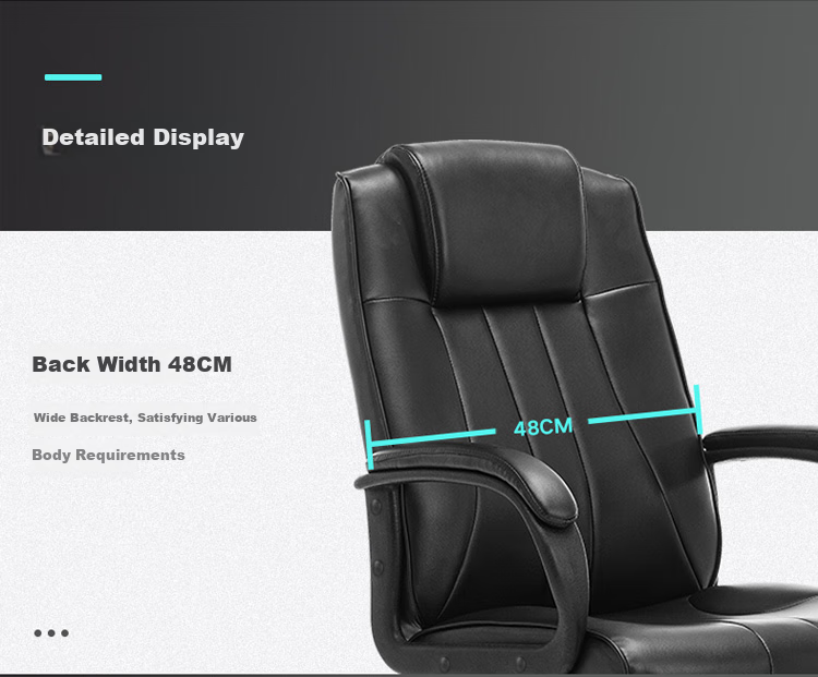 Botai Computer Chair, Executive Chair, Office Chair, Swivel Chair, Staff Chair, Home Chair, Black Leather Chair 9230 11