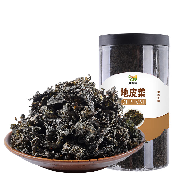 鲜窝窝 地皮菜108g 地木耳干货地软 地达菜地衣山野菜 包子饺子馅