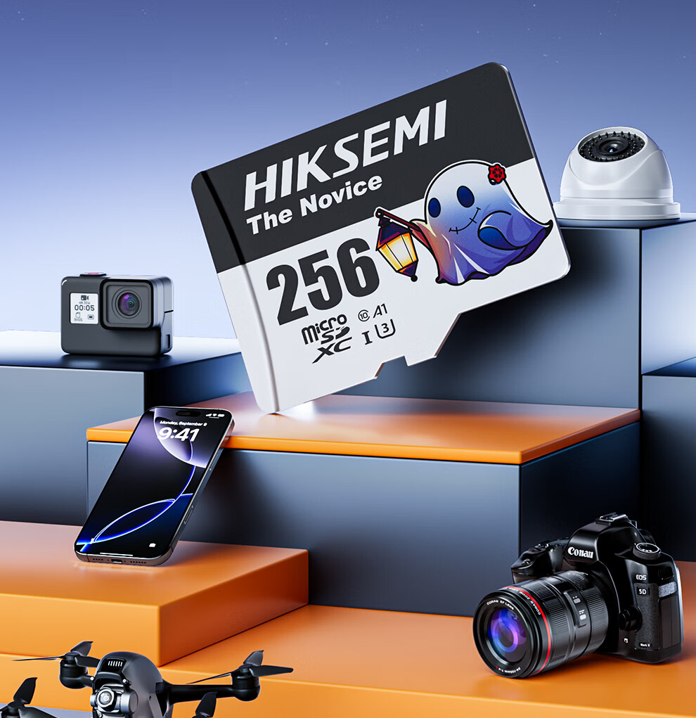 HIKVISION 256GB TF(MicroSD) Storage Card U3 C10 A1 4K Video Surveillance Card Dash Cam Memory Card Digital High-Speed Storage Card 4