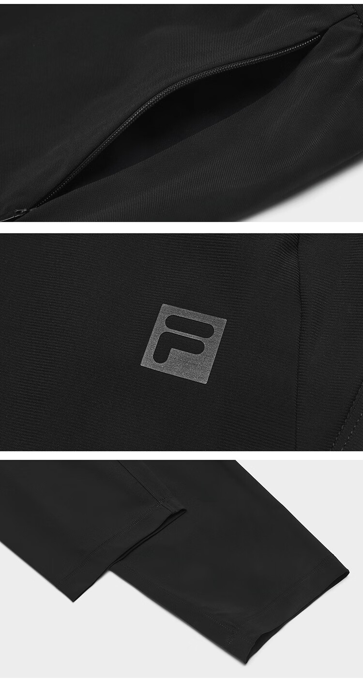 FILA Official Lightweight Knit Pants Men's Summer Thin Cool Sun Protection Fitness Straight-Leg Sports Pants 8