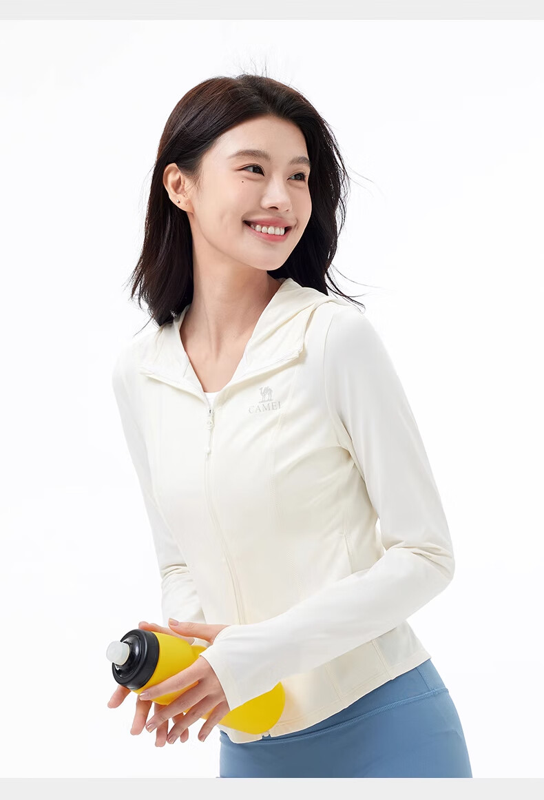 CAMEL Women's Slim Fit Outdoor Sun Protection Jacket Ice Cool Quick-Dry Original Yarn Sunproof Coat A25BAVV106 15
