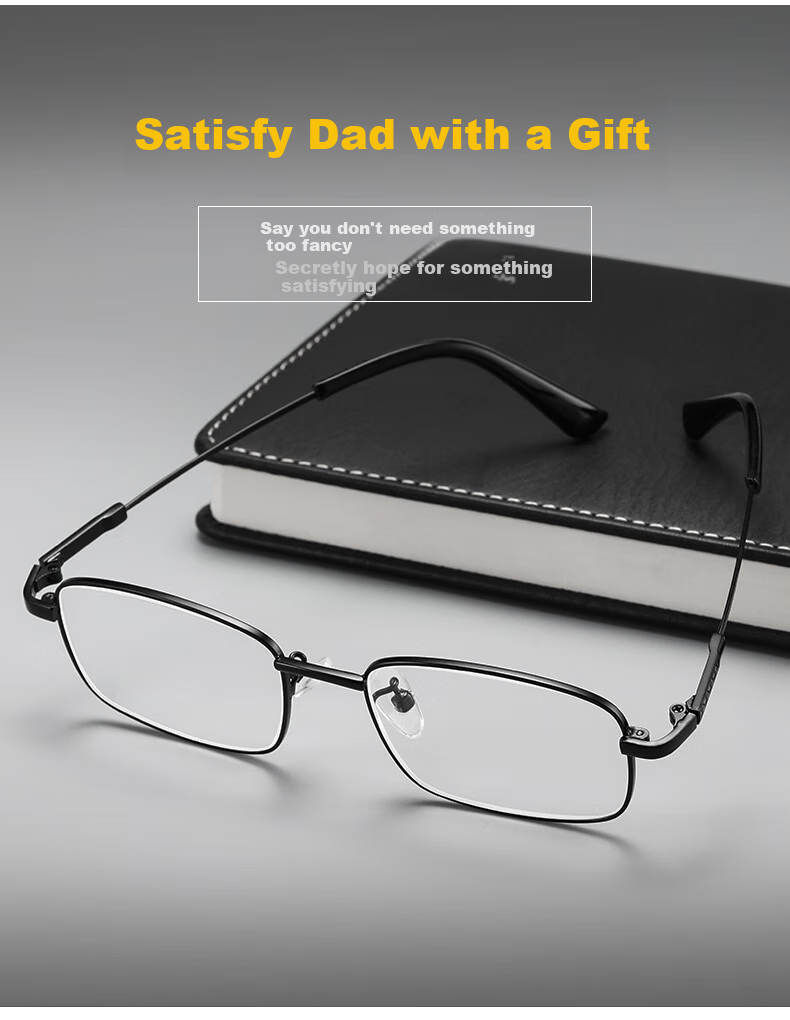 LESCA LUNETIER Pure Titanium Natural Crystal Reading Glasses for Men, Crystal Stone Glasses, High-Definition Ultra-Light Donghai Elderly Brand High-Quality Genuine Product 9