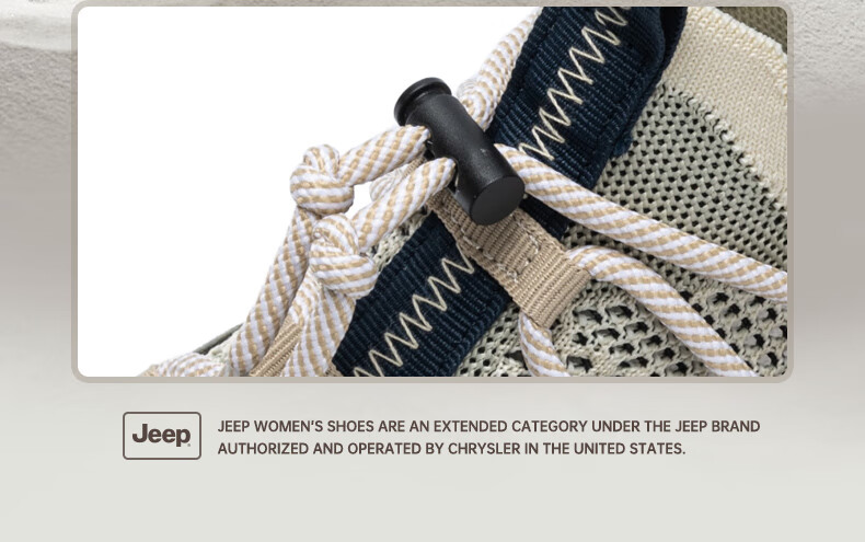 Jeep Women's Sports Shoes, Breathable And Non-Slip Hiking Shoes for Summer, Thick-Soled Wear-Resistant Outdoor Climbing Shoes, Gray-Green Mesh, Size 40 4