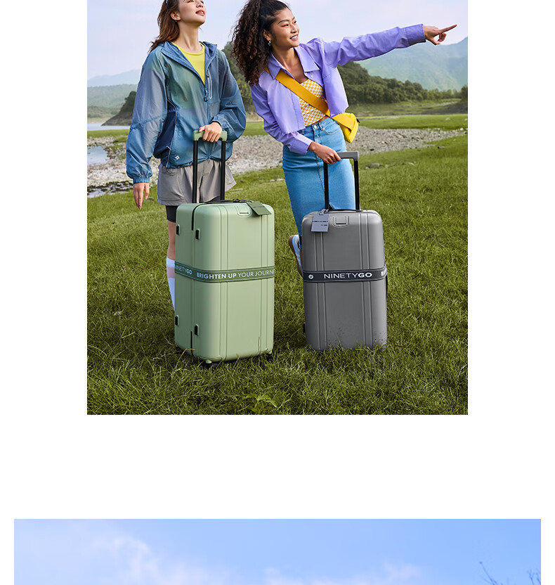 90Fen HOBO Luggage, 24-Inch Fashion Trunk, Large Capacity Silent Travel Suitcase, Crystal Pink 8