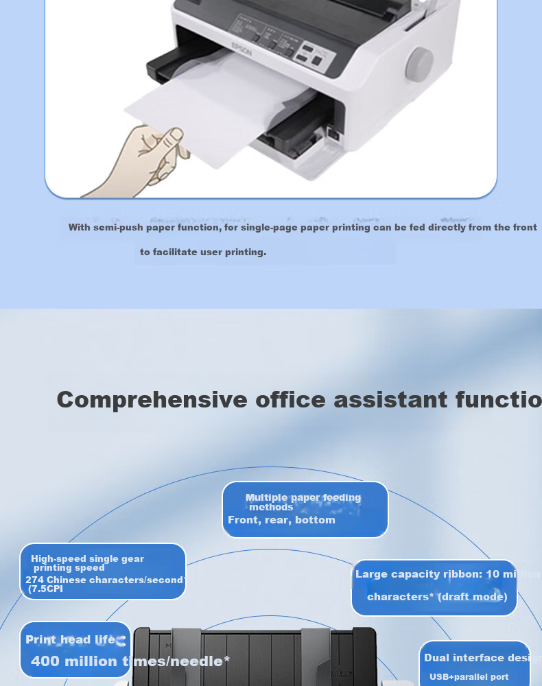 Epson LQ-590KII 80-Column High-Speed Continuous Inkjet Printer (Business Edition with 3-Year Maintenance) for Home And Office Use 2