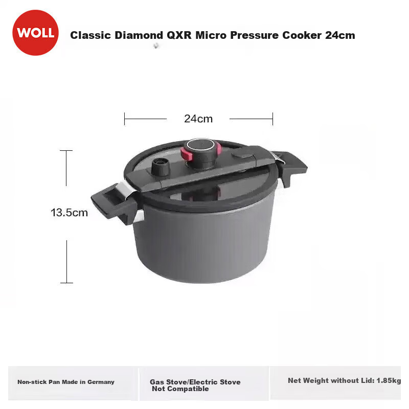WOLL German Imported Non-Coated Non-Stick Micro-High Pressure Cooker, Home Soup Pot, Micro-Pressure Pot