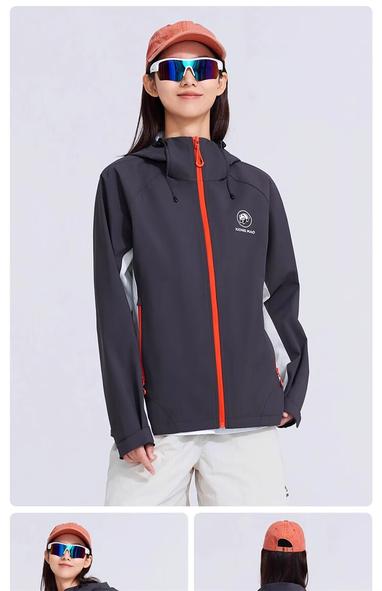 CAMEL Xunye Panda Functional Jacket Unisex Outdoor Mountaineering Coat 31114 Guiyue Blue S 17