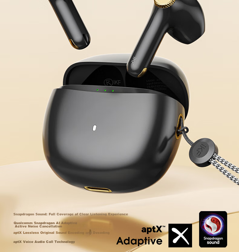 IKF Find Max6 Quiet True Wireless Bluetooth Earphones Semi-In ANC Active Noise Cancellation LDAC High-Resolution Sound Quality for Sports Fitness, Compatible with Phones And Computers, Cloud Rock White 6