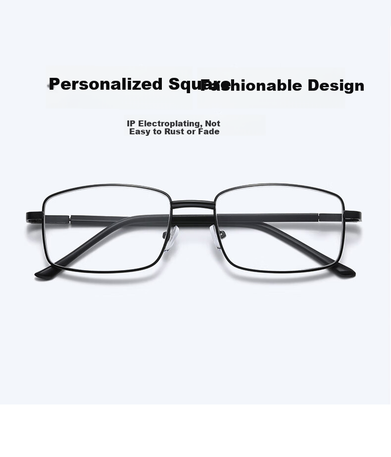 Cuntiandaofu Reading Glasses, Progressive Multifocal Reading Glasses, Anti-Blue Light, Black Frame 100 Degrees [Suitable for Ages Below 50] 12