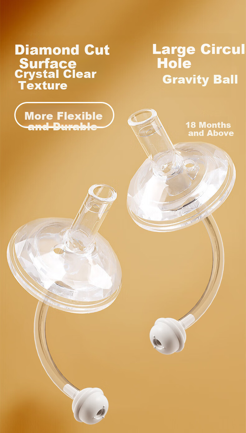 Anpei Universal Gravity Ball Nipple Straw, Suitable for Ages 18 Months And Above (Compatible with Pigeon, Haokai And Other Types of Baby Bottles) 6